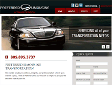 Tablet Screenshot of preferredlimosb.com